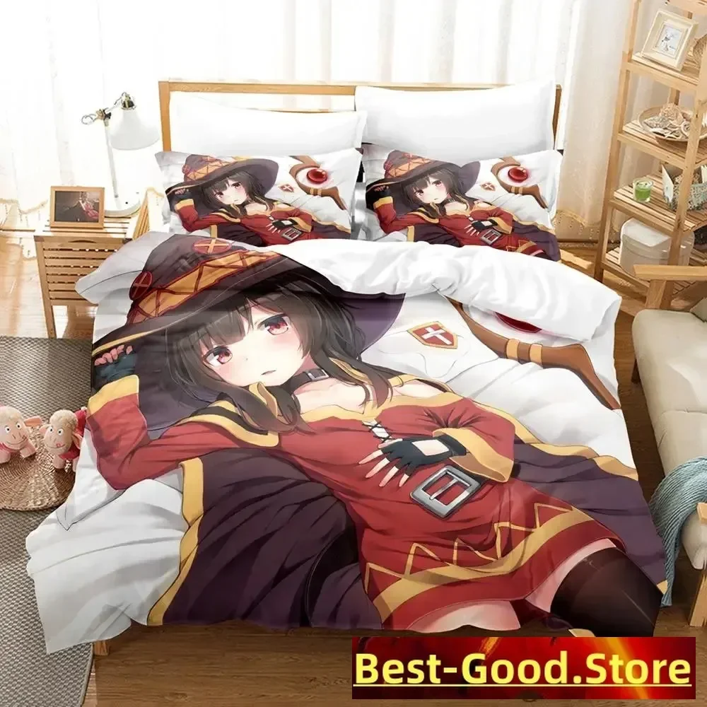Новый комплект постельного белья KonoSuba, комплект из трех предметов с героями мультфильмов аниме, комплекты пододеяльников для спальни для взрослых и детей, 3D кавайные комплекты постельного белья для девочек King Size
Новый комплект постельного белья KonoSuba, комплект из трех предметов с героями мультфильмов аниме, комплекты пододеяльников для спальни для взрослых и детей, 3D кавайные комплекты постельного белья для девочек King Size