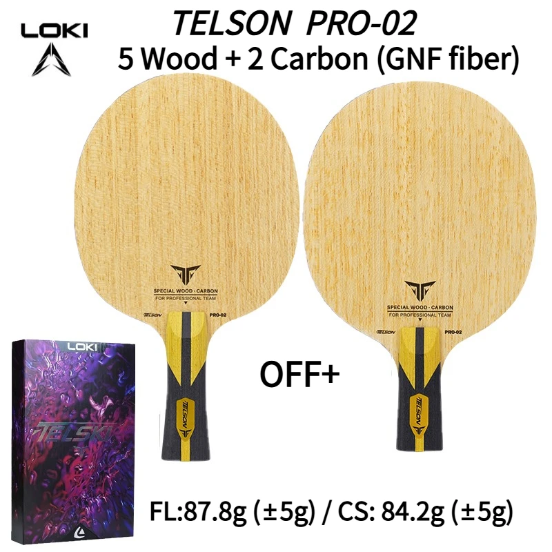 LOKI PRO-02 7-Ply Table Tennis Racket Blade 5 Wood + 2 Carbon GNF Fiber Koto Face Material Kiri Core Ping Pong Paddle with Box
LOKI PRO-02 7-Ply Table Tennis Racket Blade 5 Wood + 2 Carbon GNF Fiber Koto Face Material Kiri Core Ping Pong Paddle with Box
