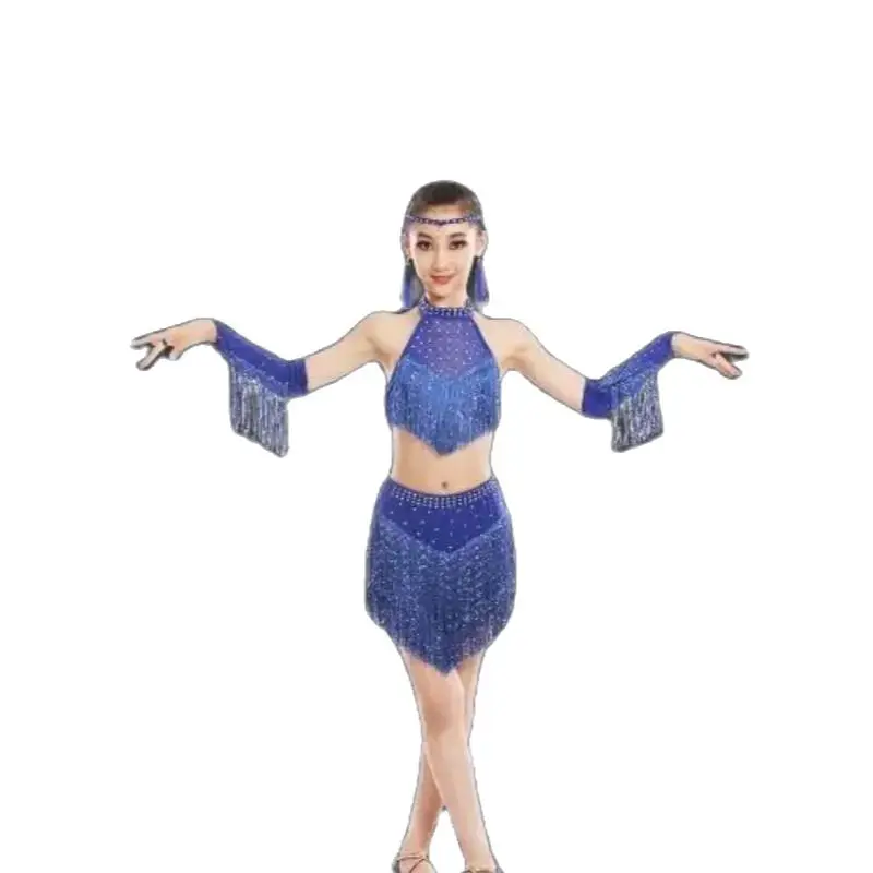 1set/lot children latin dress girl tassel sequin latin dress girl performance dancing costumes
1set/lot children latin dress girl tassel sequin latin dress girl performance dancing costumes
