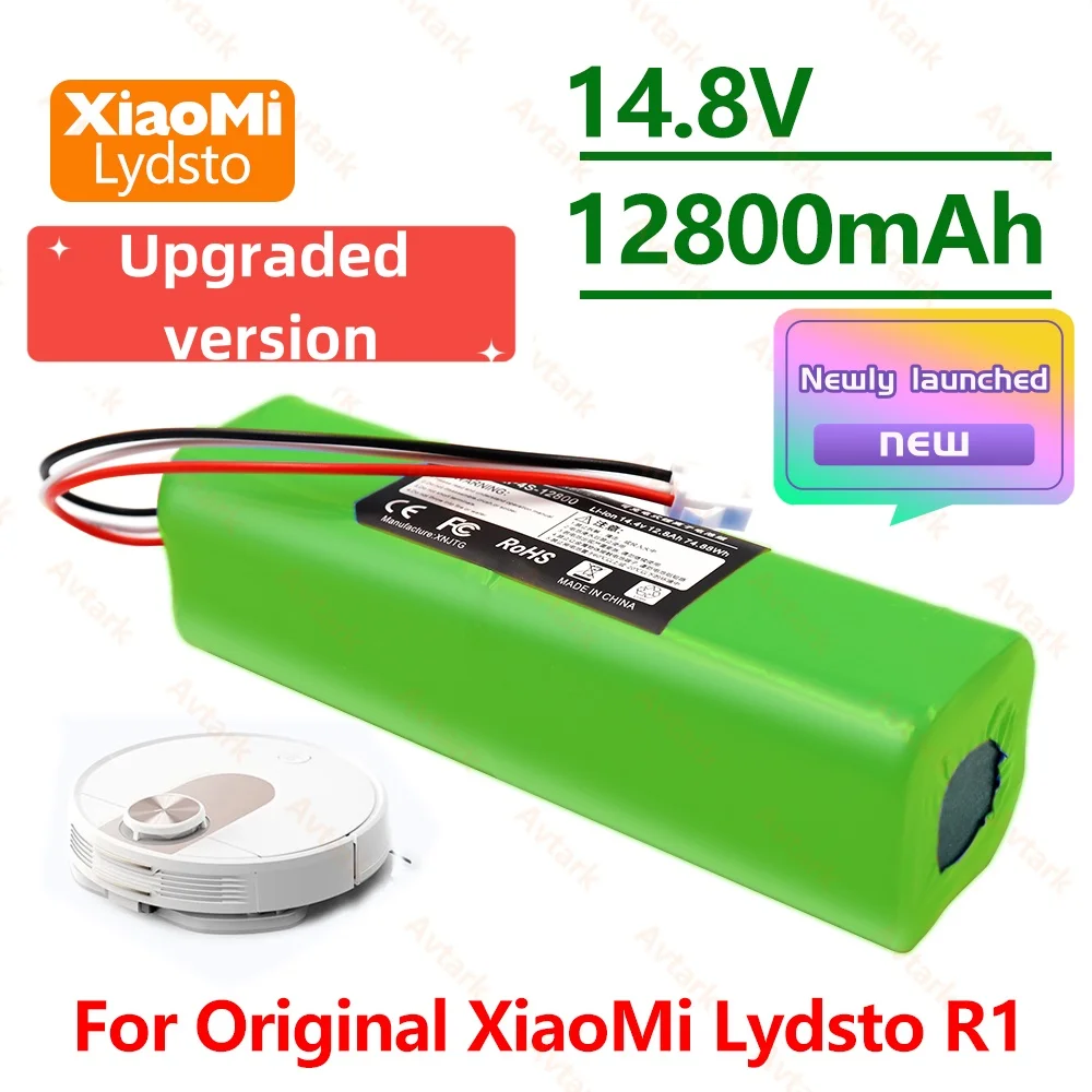 Enhanced Capacity Battery Pack for Pro M9 M8 Pro M7 Robot Vacuum Cleaner - 14.4v 12800mAh, 18650 4S2P Lithium Ion Battery R1
Enhanced Capacity Battery Pack for Pro M9 M8 Pro M7 Robot Vacuum Cleaner - 14.4v 12800mAh, 18650 4S2P Lithium Ion Battery R1