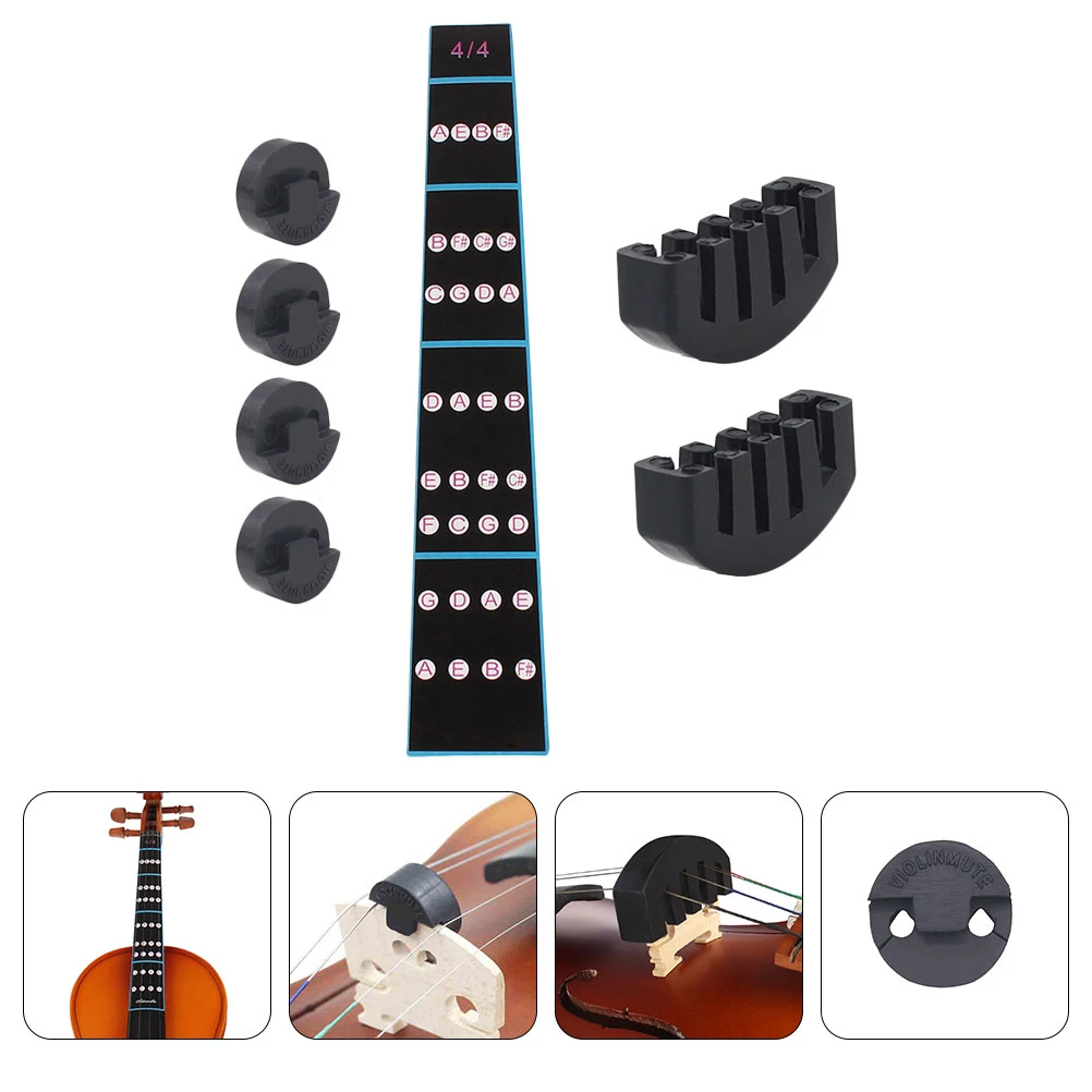 Violin Accessories Set Fret Sticker Fingerboard Applique Beginner Tape Black Practice Mute
Violin Accessories Set Fret Sticker Fingerboard Applique Beginner Tape Black Practice Mute