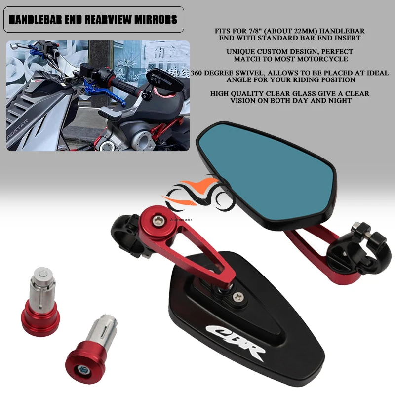 Зеркала заднего вида на руль мотоцикла для Honda CBR600RR CBR1000RR CBR650R CBR500R CBR 600RR 1000RR 650R 500RR 600
Зеркала заднего вида на руль мотоцикла для Honda CBR600RR CBR1000RR CBR650R CBR500R CBR 600RR 1000RR 650R 500RR 600