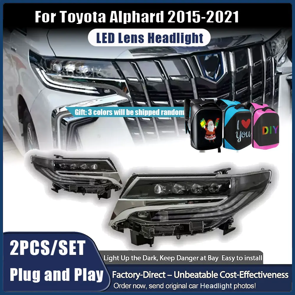 For Toyota Alphard 3 led New LED Headlight Upgrade Modified Full HeadLamp Assembly Turn Signals Daytime Running Lights 2015-2021
For Toyota Alphard 3 led New LED Headlight Upgrade Modified Full HeadLamp Assembly Turn Signals Daytime Running Lights 2015-2021