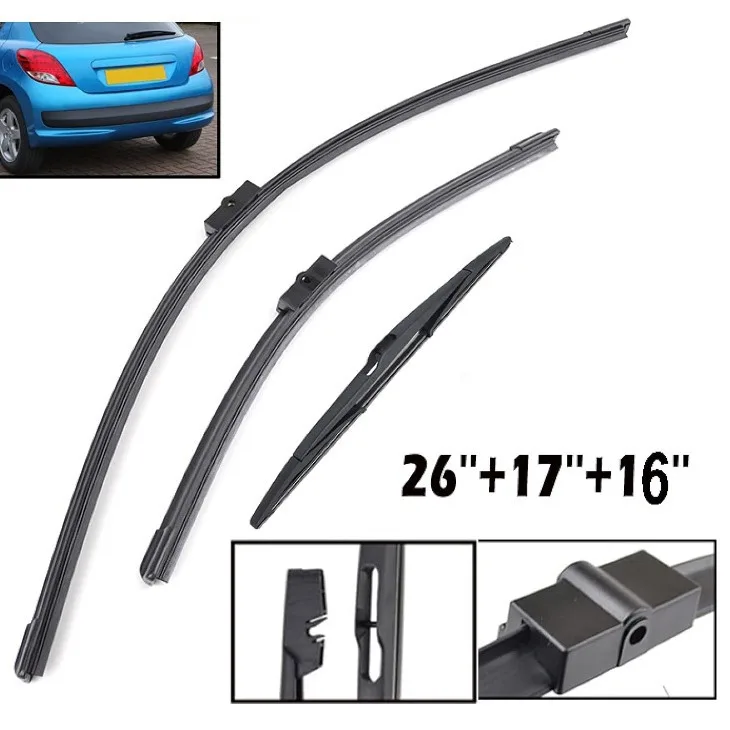 Suitable for Peugeot 207 hatchback 2006-2012 Front and rear wiper wiper windshield wiper wiper
Suitable for Peugeot 207 hatchback 2006-2012 Front and rear wiper wiper windshield wiper wiper
