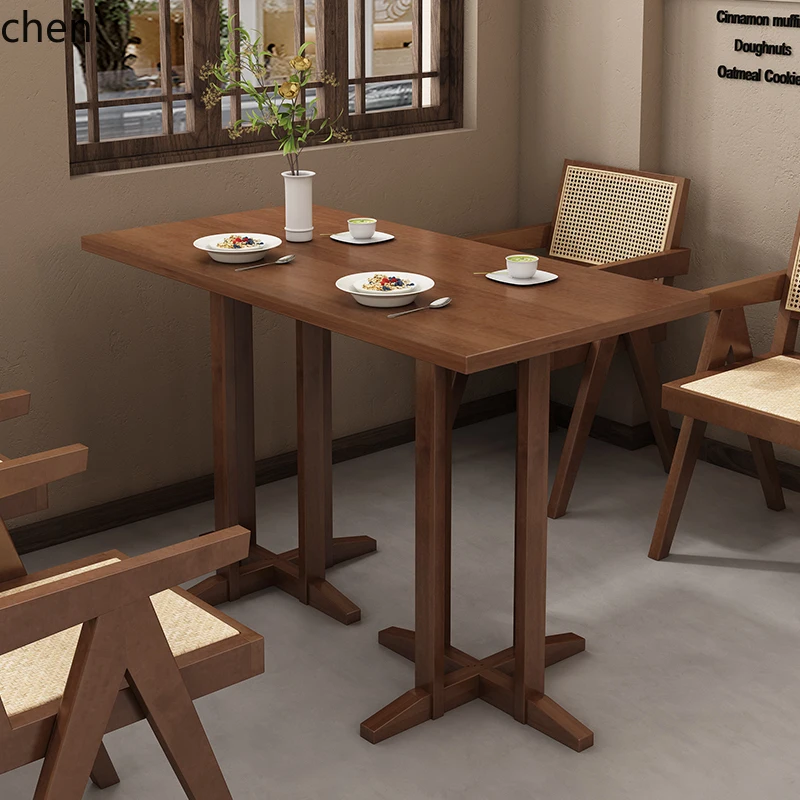 HYS style solid wood negotiation table round sofa side few cafes bar commercial table
HYS style solid wood negotiation table round sofa side few cafes bar commercial table