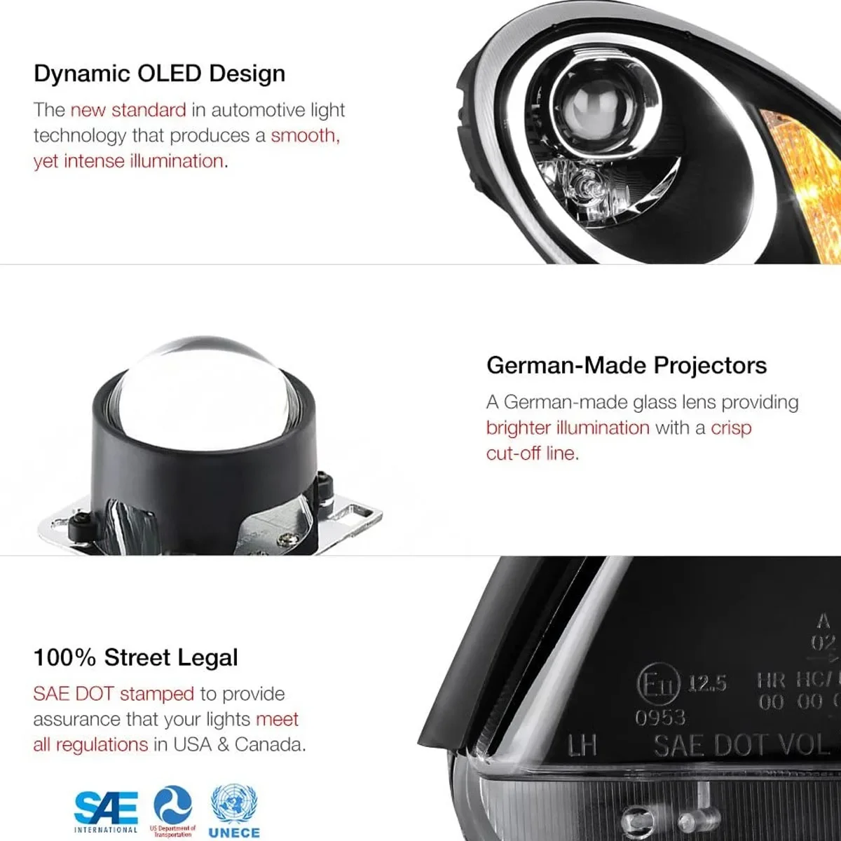 Car Light For Porsche 987-Series 2005-2008 Boxster Cayman Halogen Model OLED Neon Tube Black Housing Projector Headlamp Assembly
Car Light For Porsche 987-Series 2005-2008 Boxster Cayman Halogen Model OLED Neon Tube Black Housing Projector Headlamp Assembly