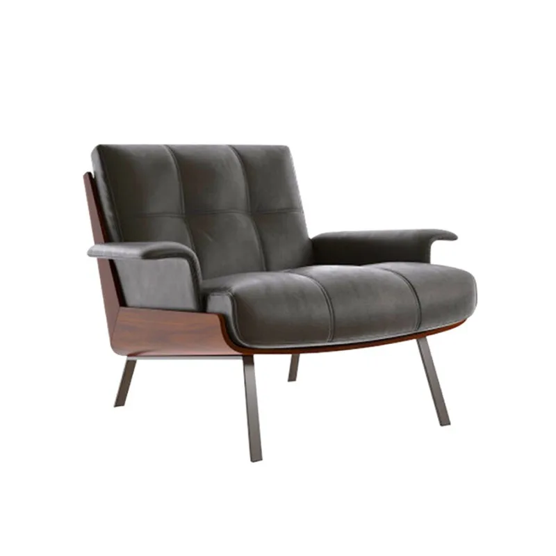 Italian single sofa light luxury designer leather leisure recliner living room balcony leisure daiki armchair
Italian single sofa light luxury designer leather leisure recliner living room balcony leisure daiki armchair