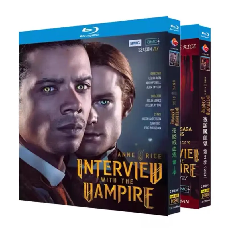Interview with the Vampire Seasons 1–2 and Movie Edition Blu-ray High Definition US TV Series BD Discs Box Set
Interview with the Vampire Seasons 1–2 and Movie Edition Blu-ray High Definition US TV Series BD Discs Box Set