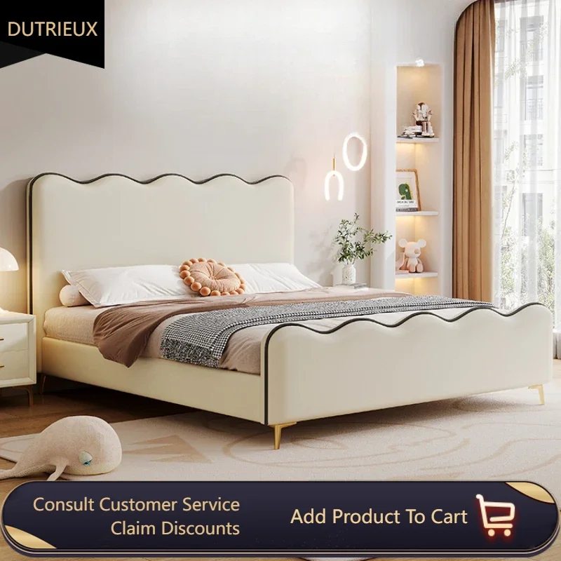 Modern Queen Frame Double Bed Nordic European King Size Luxury Double Bed Hotel Princess Cama Matrimonial Bedroom Furniture
Modern Queen Frame Double Bed Nordic European King Size Luxury Double Bed Hotel Princess Cama Matrimonial Bedroom Furniture