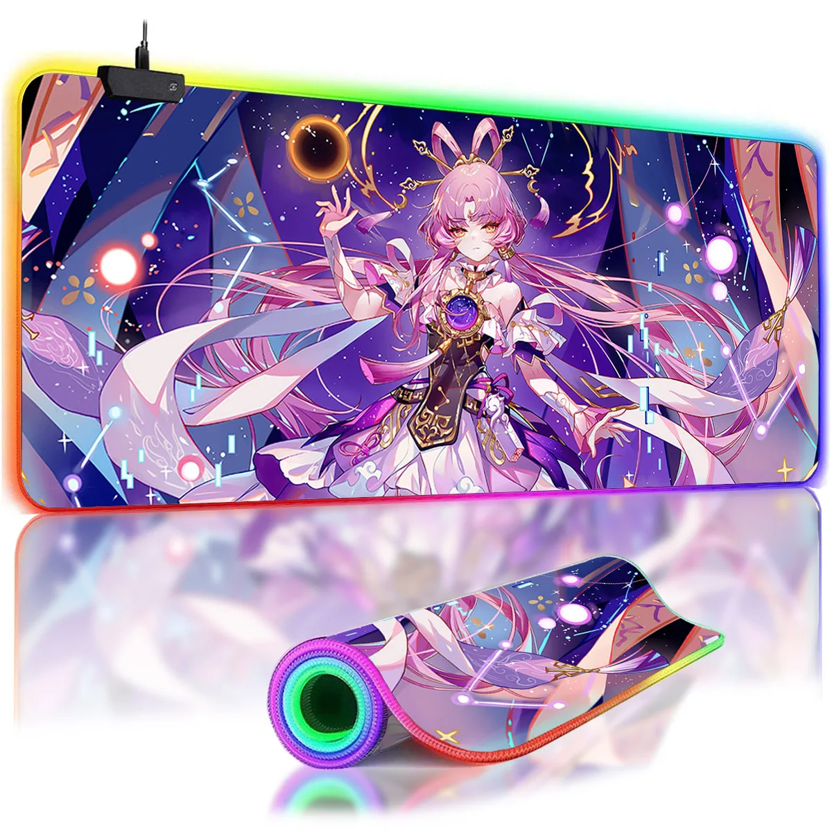 Большой нескользящий коврик для мыши с RGB-подсветкой, аниме Waifu Leopard, светодиодный светящийся коврик для мыши, настольный игровой коврик, настольный игровой коврик 
Большой нескользящий коврик для мыши с RGB-подсветкой, аниме Waifu Leopard, светодиодный светящийся коврик для мыши, настольный игровой коврик, настольный игровой коврик