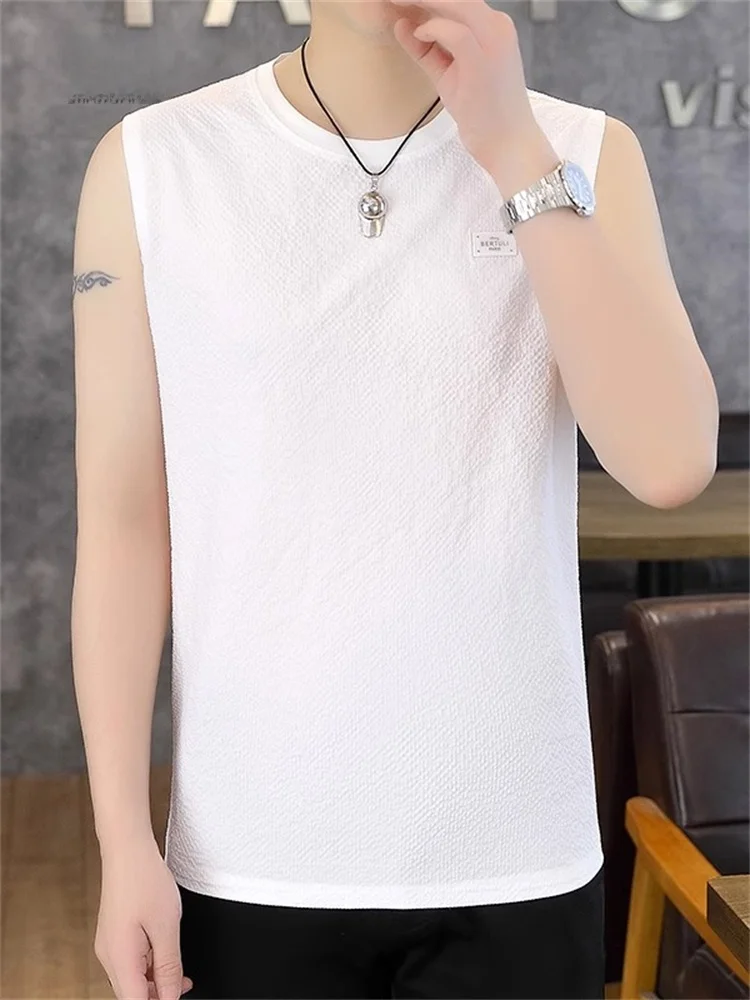 High-End Ice Silk Vest Men's Summer Thin Sport Fitn oulder Casual Svel T-irt Busin Casual round Ne Polyester
High-End Ice Silk Vest Men's Summer Thin Sport Fitn oulder Casual Svel T-irt Busin Casual round Ne Polyester