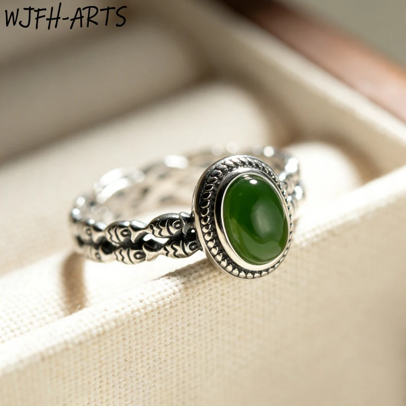 WJFH-ARTS Green Crystal Inlay Double-Layer Small Fish Series Open Ring Women Ethnic Style Adjustable Ring Jewelry Gift Wholesale
WJFH-ARTS Green Crystal Inlay Double-Layer Small Fish Series Open Ring Women Ethnic Style Adjustable Ring Jewelry Gift Wholesale