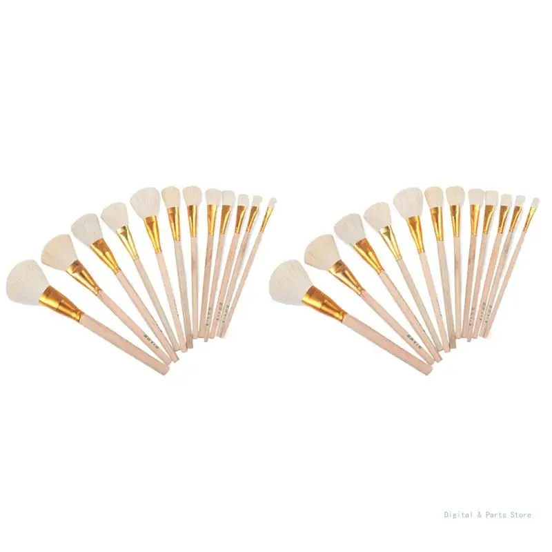 M17F Handle Goat Hair Paint Brushes Flexible Smooth Sanding for Drawing Craft Watercolor Acrylic Oil Painting Art Supply
M17F Handle Goat Hair Paint Brushes Flexible Smooth Sanding for Drawing Craft Watercolor Acrylic Oil Painting Art Supply