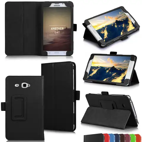 For Galaxy Tab A 7.0 2016 Funda Folding Stand Cover For Samsung SM-T285 SM-T280 Flip PU Leather Case