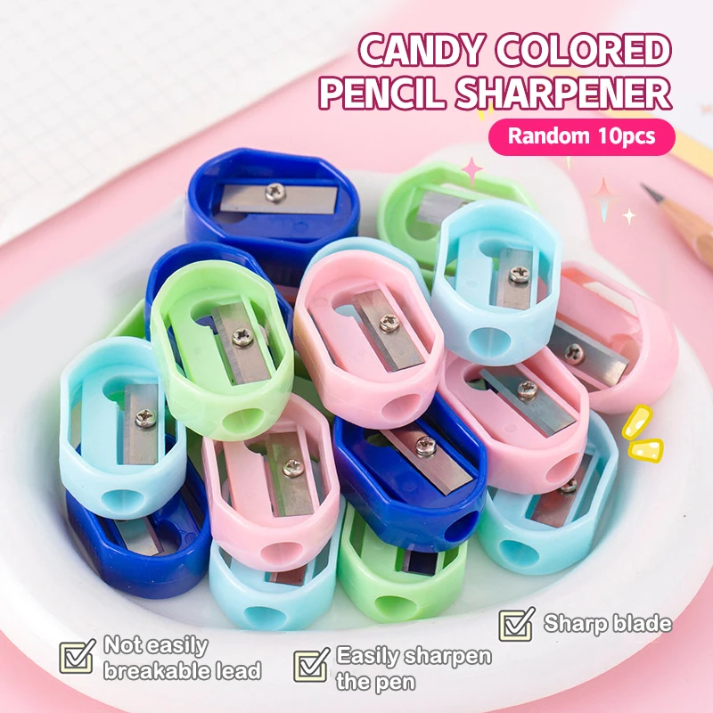 10Pcs Children Manual Pencil Sharpener Candy Color Pencil Sharpener Reusable Portable Mini Pencil Sharpener School Supplies
10Pcs Children Manual Pencil Sharpener Candy Color Pencil Sharpener Reusable Portable Mini Pencil Sharpener School Supplies