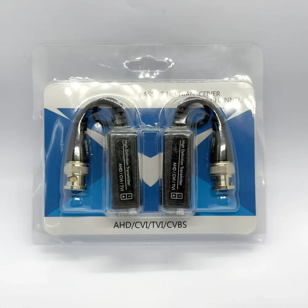 CCTV BNC Twisted Pair Coaxial Transmitter HD AHD CVI TVI HD Video Balun UTP 1080P 5MP BNC to RJ45 Converter for CCTV Camera
CCTV BNC Twisted Pair Coaxial Transmitter HD AHD CVI TVI HD Video Balun UTP 1080P 5MP BNC to RJ45 Converter for CCTV Camera