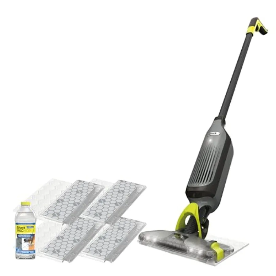 Cordless Hard Floor Cleaner Vacuum and Spray Mop with Powerful Suction Lightweight Design LED Headlights 4 Disposable Pads 12oz
Cordless Hard Floor Cleaner Vacuum and Spray Mop with Powerful Suction Lightweight Design LED Headlights 4 Disposable Pads 12oz