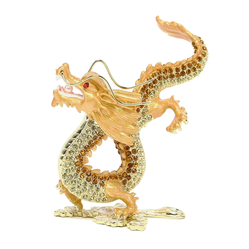 Alloy inlaid diamond stepping cloud dragon ornaments Enamel craftsmanship Metal decorative ornaments Home accessories
Alloy inlaid diamond stepping cloud dragon ornaments Enamel craftsmanship Metal decorative ornaments Home accessories