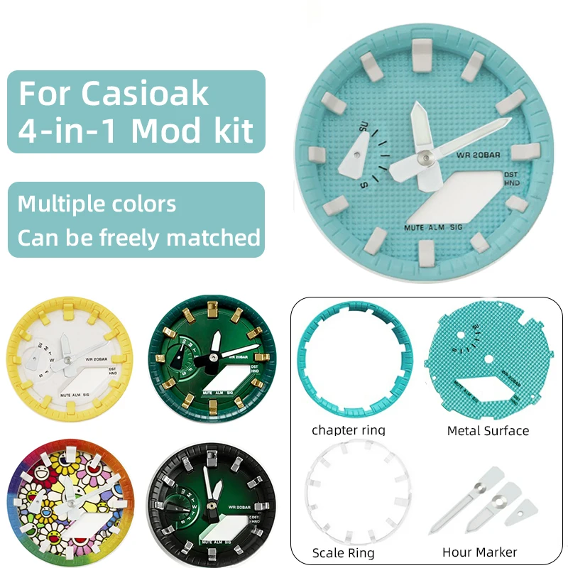 DIY Ga2100 GA2100 Luminous Hour Hand Pointer GA-2110 DIY Mod Kit Watch Metal Surface Scale Ring chapter ring for Casioak G-Shock
DIY Ga2100 GA2100 Luminous Hour Hand Pointer GA-2110 DIY Mod Kit Watch Metal Surface Scale Ring chapter ring for Casioak G-Shock