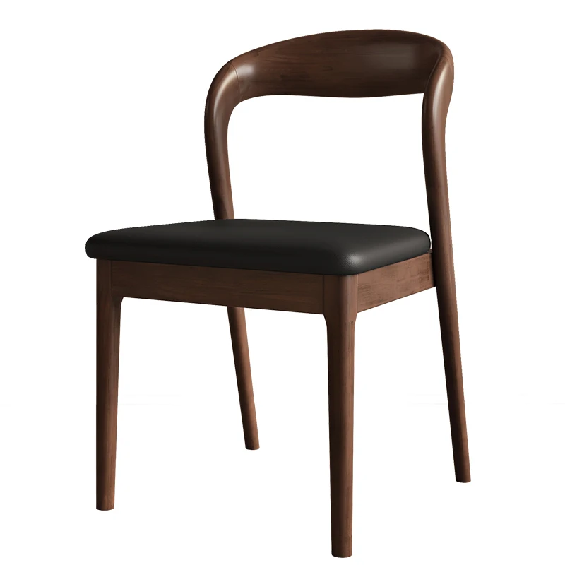Modern Nordic wood dining chair with backrest, simple design, suitable for family dining
Modern Nordic wood dining chair with backrest, simple design, suitable for family dining
