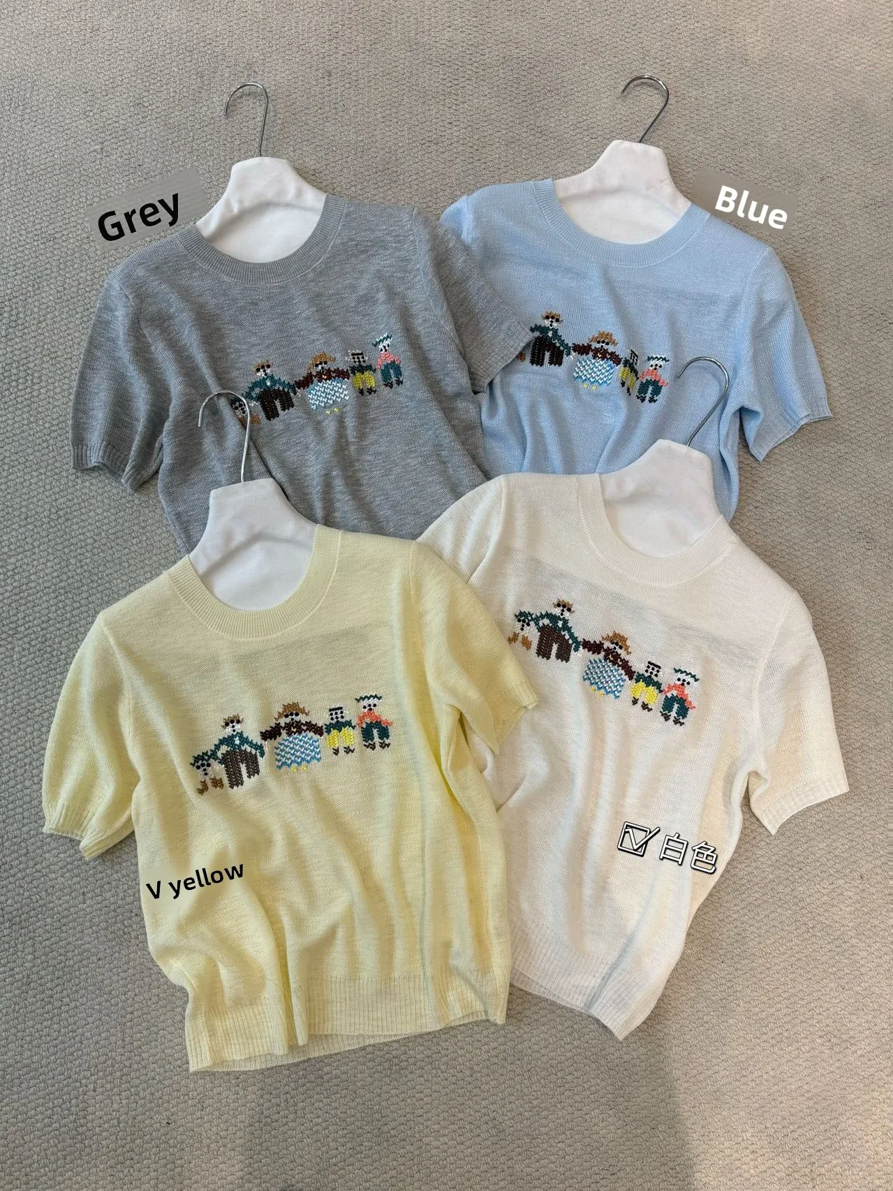 Новинка лета 2026: Модный вязаный пуловер с коротким рукавом и круглым вырезом, с вышивкой, повседневный, универсальный, женская одежда
Новинка лета 2026: Модный вязаный пуловер с коротким рукавом и круглым вырезом, с вышивкой, повседневный, универсальный, женская одежда