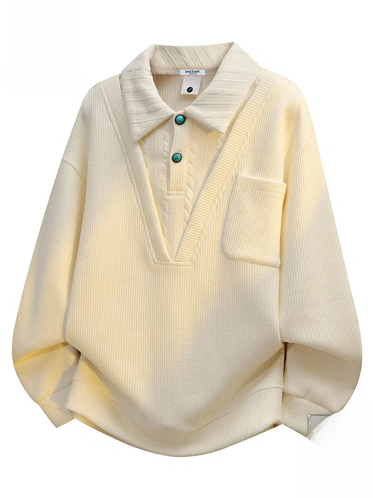 PaulFrank Long Sve Sweatirt Casual Loose Men's Autumn Faion Brand Comfortable Cotton Blend Fabric Button Detail
PaulFrank Long Sve Sweatirt Casual Loose Men's Autumn Faion Brand Comfortable Cotton Blend Fabric Button Detail