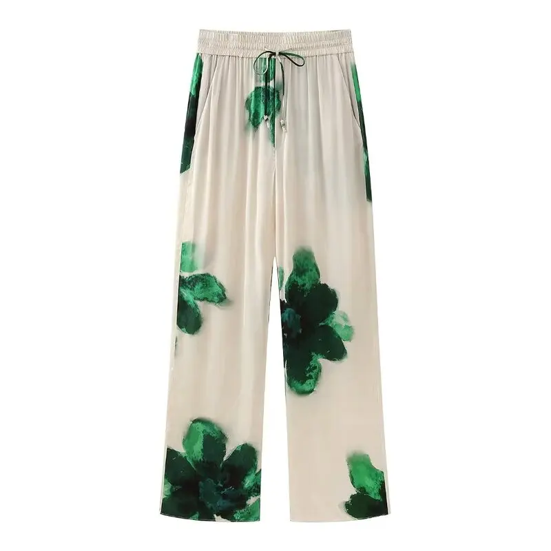 Loose Women's irt And Pants Set 2024 New Sle Floral Print Viscose Spring Spwear Long Sve Thin irt Collar Long Pants
Loose Women's irt And Pants Set 2024 New Sle Floral Print Viscose Spring Spwear Long Sve Thin irt Collar Long Pants