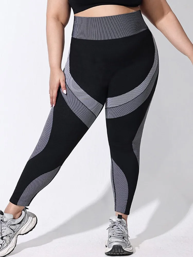 XL-4XL Спортивные брюки больших размеров, сексуальные линии, подтягивающие ягодицы, спортивные узкие брюки, женские эластичные брюки с высокой талией для фитнеса, бега, йоги
XL-4XL Спортивные брюки больших размеров, сексуальные линии, подтягивающие ягодицы, спортивные узкие брюки, женские эластичные брюки с высокой талией для фитнеса, бега, йоги