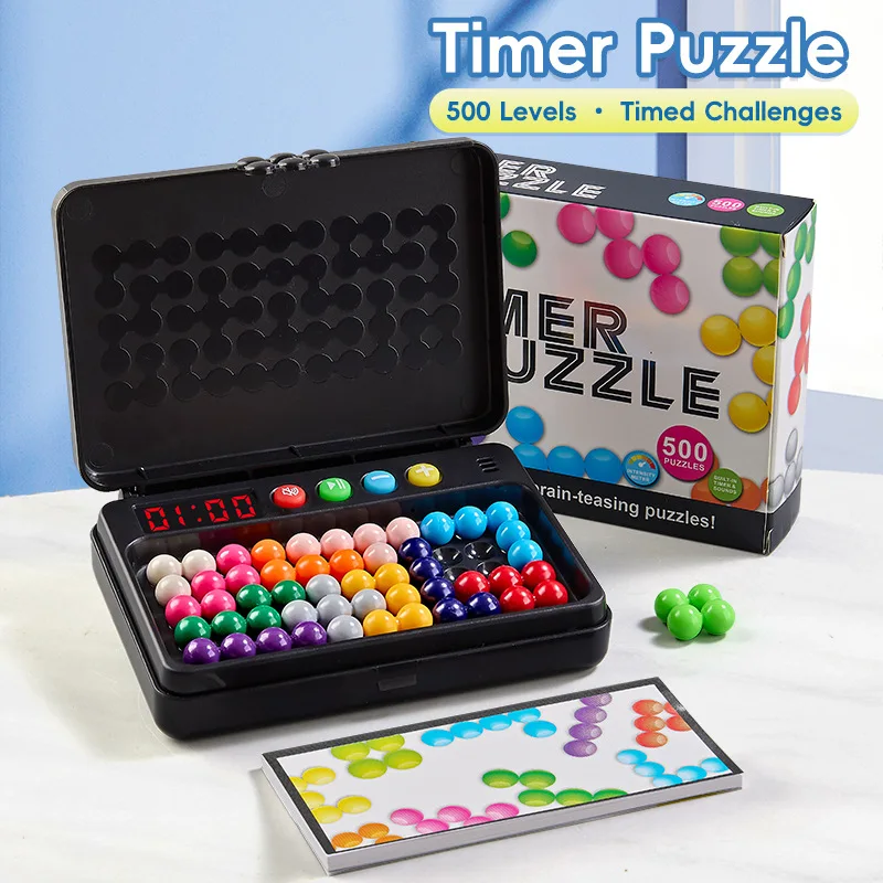 Challenges IQ 3D Puzzle Board Game Classic Pyramid Pearl Logic Mind Toy for Kids, Montessori Beads Gift with Speed Timer Edition
Challenges IQ 3D Puzzle Board Game Classic Pyramid Pearl Logic Mind Toy for Kids, Montessori Beads Gift with Speed Timer Edition