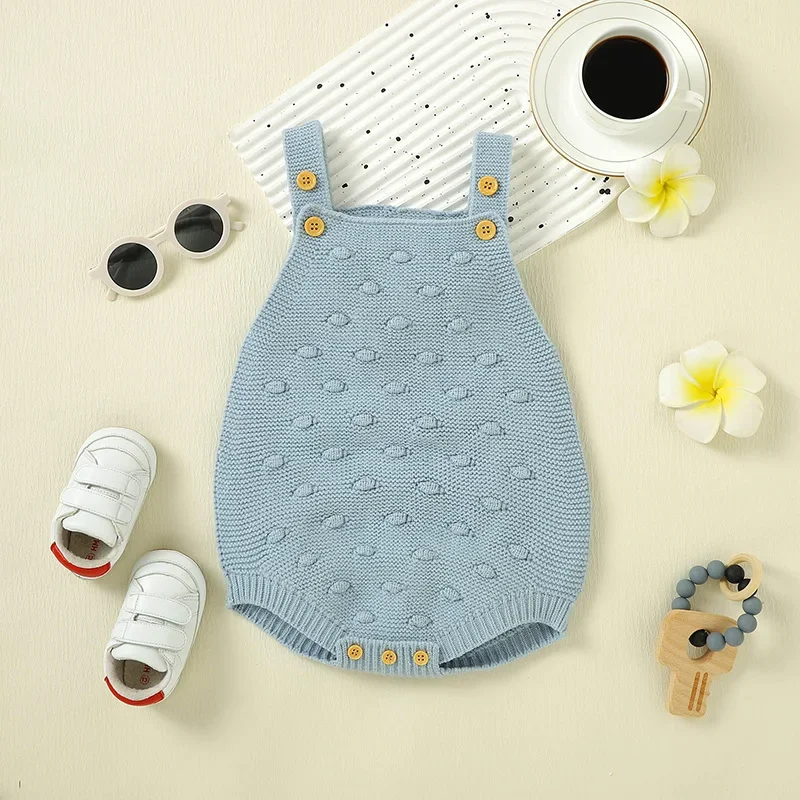 Baby Bpdysuits Knit Infant Girl Newborn Boy Jumpsuit Fashion Solid Children Sling Clothes Overalls Sleeveless 0-18M Tops Summer
Baby Bpdysuits Knit Infant Girl Newborn Boy Jumpsuit Fashion Solid Children Sling Clothes Overalls Sleeveless 0-18M Tops Summer
