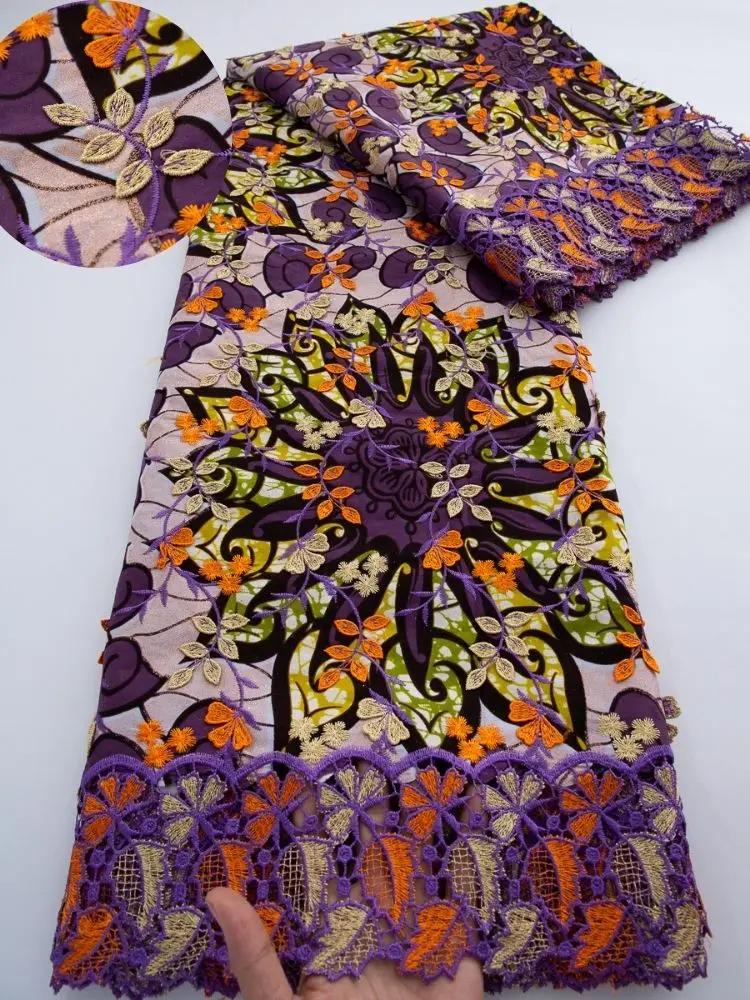 100% Cotton African Glitter Wax Lace Fabric 5Y 3D Embroidered Soft Fashion Cord Lace for Women's Dresses Embroidery Sewing Lace
100% Cotton African Glitter Wax Lace Fabric 5Y 3D Embroidered Soft Fashion Cord Lace for Women's Dresses Embroidery Sewing Lace