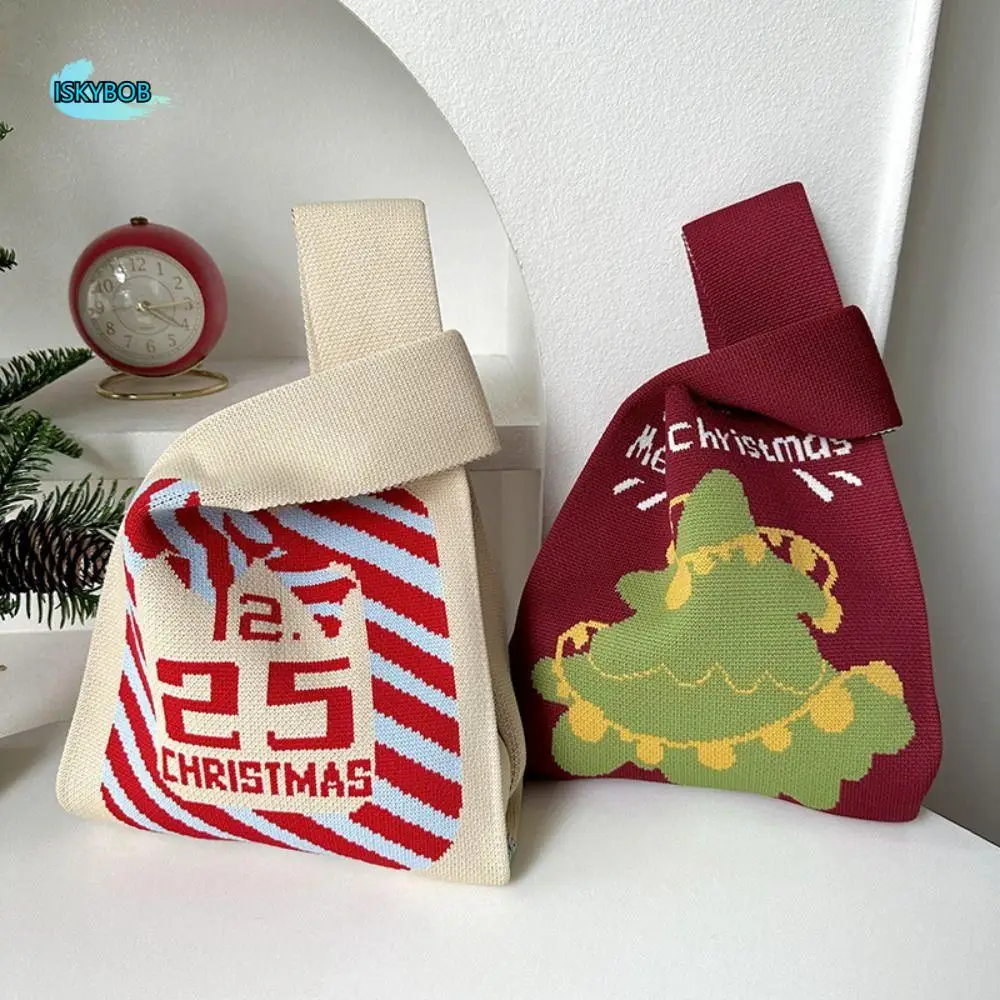 Casual Christmas Knot Wrist Bag Gingerbread Man Wool Bucket Bag Knitted Bag Shopping Bags Snowman Tote Bag Girl
Casual Christmas Knot Wrist Bag Gingerbread Man Wool Bucket Bag Knitted Bag Shopping Bags Snowman Tote Bag Girl