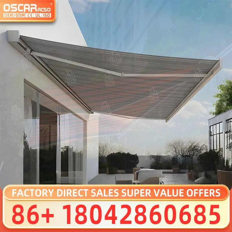 Wholesale Motorized Durable Outdoor LED Lighting Full Cassette Retractable Roof for Patio Garden Balcony Retractable Awning
Wholesale Motorized Durable Outdoor LED Lighting Full Cassette Retractable Roof for Patio Garden Balcony Retractable Awning