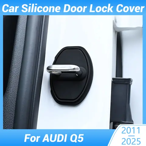 Silikonowa poduszka tłumienia drzwi samochodu, klamra zamka drzwi, osłona ochronna przed kolizją do AUDI Q5 2011-2025