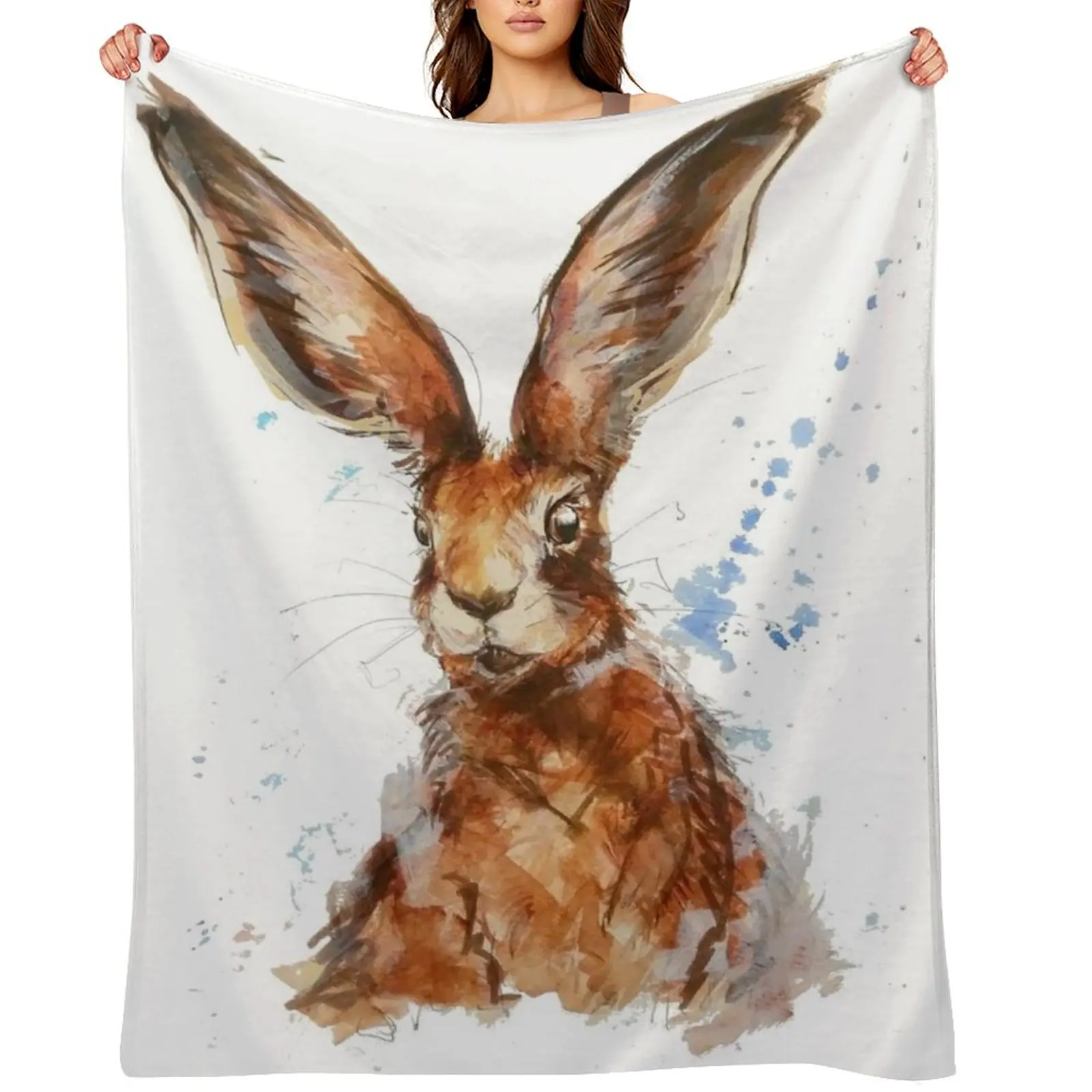 Watercolour Hare Painting Throw Blanket Beach manga Custom Luxury Blankets
Watercolour Hare Painting Throw Blanket Beach manga Custom Luxury Blankets