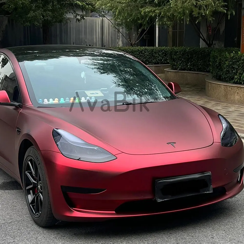 Highest Quality Car Sticker PET Romance Red Vinyl Wrap Film With Air Release Initial Low Tack Glue Romani Red Vehicle Motorcycle
Highest Quality Car Sticker PET Romance Red Vinyl Wrap Film With Air Release Initial Low Tack Glue Romani Red Vehicle Motorcycle