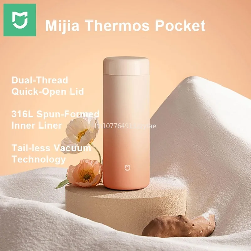 Новая термокружка Mijia Pocket 350 мл, вакуумная бутылка для воды из нержавеющей стали 316L, сохраняет тепло и холод, для женщин и мужчин, для путешествий.
Новая термокружка Mijia Pocket 350 мл, вакуумная бутылка для воды из нержавеющей стали 316L, сохраняет тепло и холод, для женщин и мужчин, для путешествий.