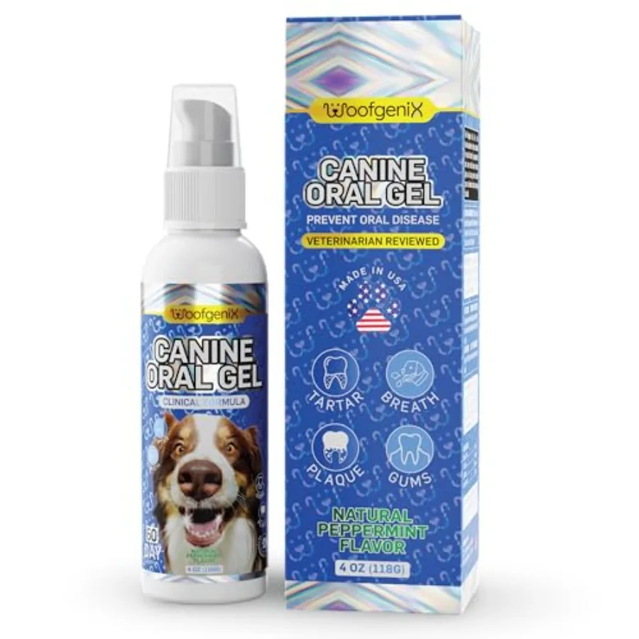 Dog Teeth Cleaning Gel - Canine Tooth Brushing Alternative - Vet Reviewed to Eliminate Plaque Tartar and Bad Breath - Breath Fr
Dog Teeth Cleaning Gel - Canine Tooth Brushing Alternative - Vet Reviewed to Eliminate Plaque Tartar and Bad Breath - Breath Fr