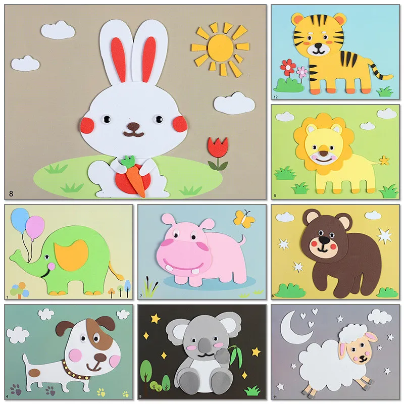 12Pcs DIY 3D EVA Foam Sticker Art and Craft Cartoon Animal Puzzles Kindergarten Teaching Aids Handmade Kids Educational Toys
12Pcs DIY 3D EVA Foam Sticker Art and Craft Cartoon Animal Puzzles Kindergarten Teaching Aids Handmade Kids Educational Toys