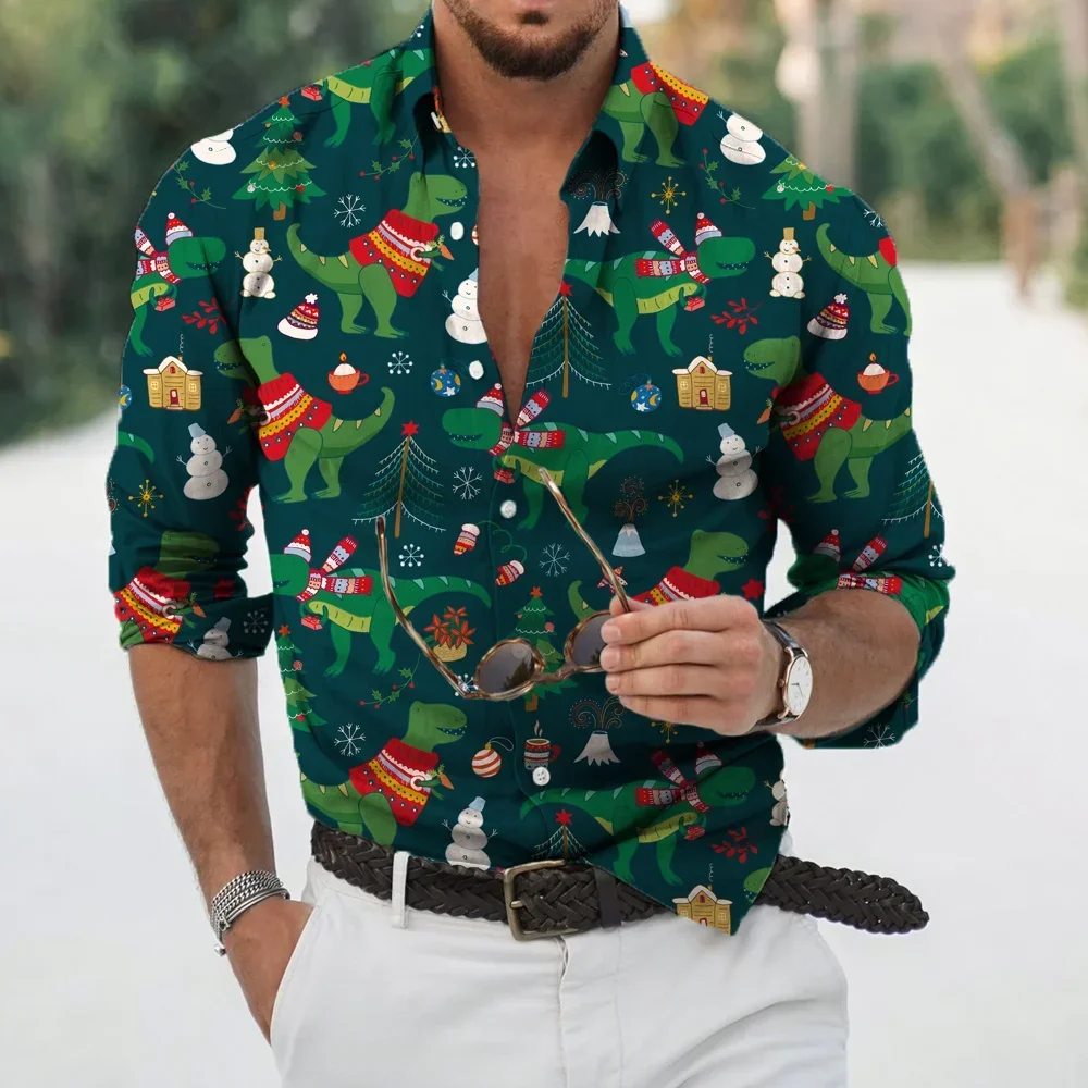 2024 Classic Christmas Dress Casual Men's Collar Soft and Comfortable Formal Men's High End Shirt Top 3D Printed Street Party So
2024 Classic Christmas Dress Casual Men's Collar Soft and Comfortable Formal Men's High End Shirt Top 3D Printed Street Party So