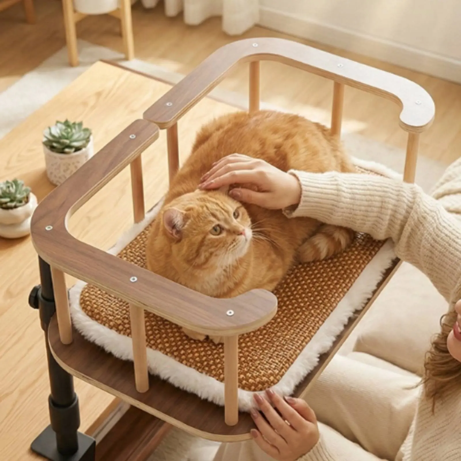 Pet Desk Bed Space-Saving Table Clamp Pet Bed Pet Furniture Easy Installation Elevated Design for Sofa Side
Pet Desk Bed Space-Saving Table Clamp Pet Bed Pet Furniture Easy Installation Elevated Design for Sofa Side