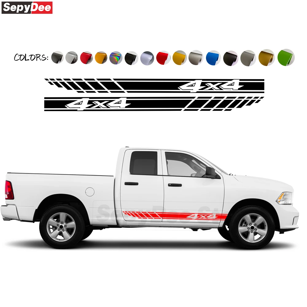 2Pcs Car Door Rocker Panel Side Stripes Stickers for Dodge Ram 4X4 Graphics Body Decor Vinyl Film Decal Car Accessories
2Pcs Car Door Rocker Panel Side Stripes Stickers for Dodge Ram 4X4 Graphics Body Decor Vinyl Film Decal Car Accessories