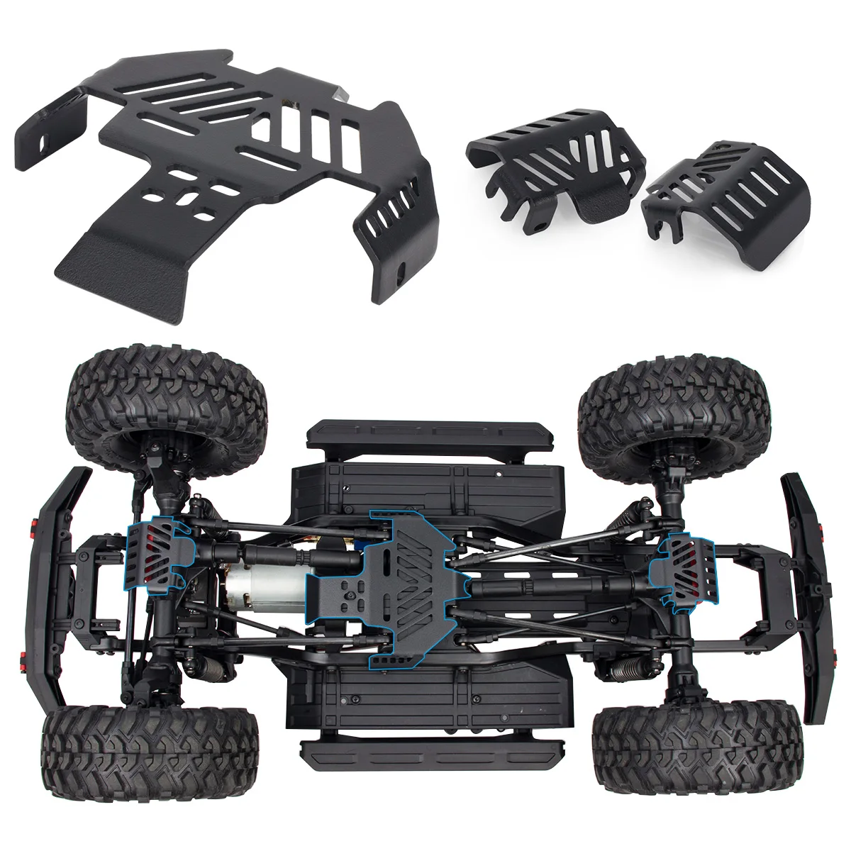 Metal Chassis Armor Protection Skid Plate Axle Battery Protector for 1/10 RC Crawler Car Traxxas Trx4 Bronco Defender G500 K5
Metal Chassis Armor Protection Skid Plate Axle Battery Protector for 1/10 RC Crawler Car Traxxas Trx4 Bronco Defender G500 K5