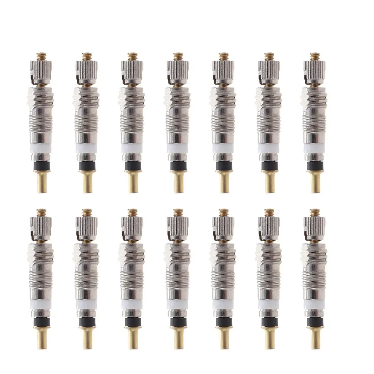12 Pcs Copper Nickel Plated Tire Core Valve Stem Replacement Airtight Universal Bike Core Anti Corrosion Durable
12 Pcs Copper Nickel Plated Tire Core Valve Stem Replacement Airtight Universal Bike Core Anti Corrosion Durable