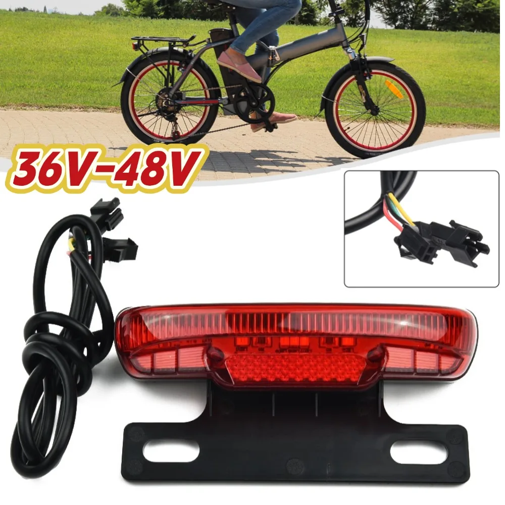 E-bike Tail Light 36-48V Rear Brake Rear Light Safety Warn Rear Lamp For Electric Bicycle Turn Tail Light Accessories
E-bike Tail Light 36-48V Rear Brake Rear Light Safety Warn Rear Lamp For Electric Bicycle Turn Tail Light Accessories