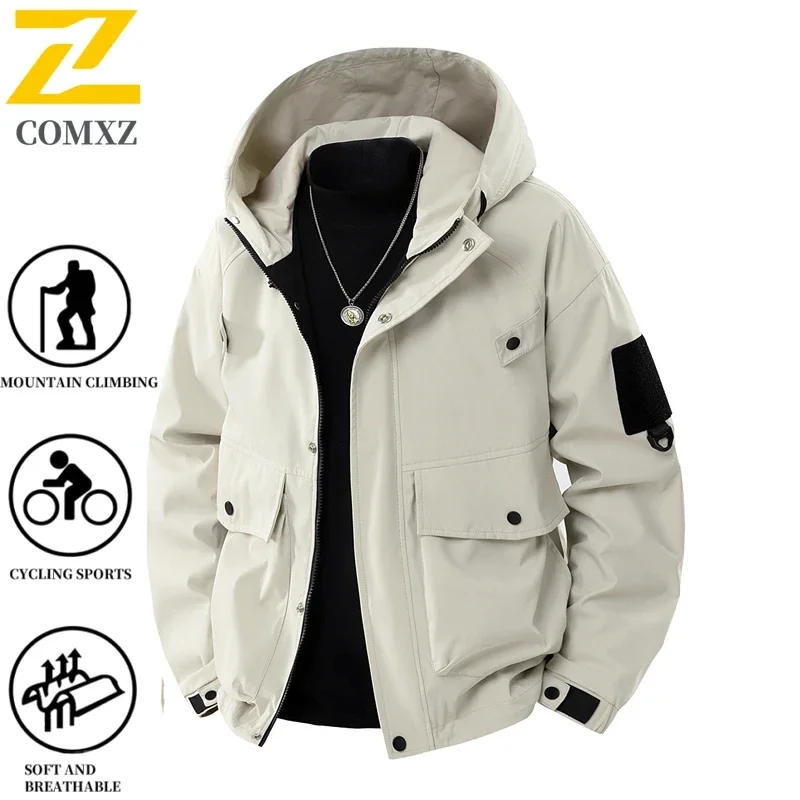 2025 New Autumn Jacket Men's Fashion Travel Multi-Pocket Waterproof Windbreaker Women Outdoor Casual Cycling Camping Hooded Coat
2025 New Autumn Jacket Men's Fashion Travel Multi-Pocket Waterproof Windbreaker Women Outdoor Casual Cycling Camping Hooded Coat