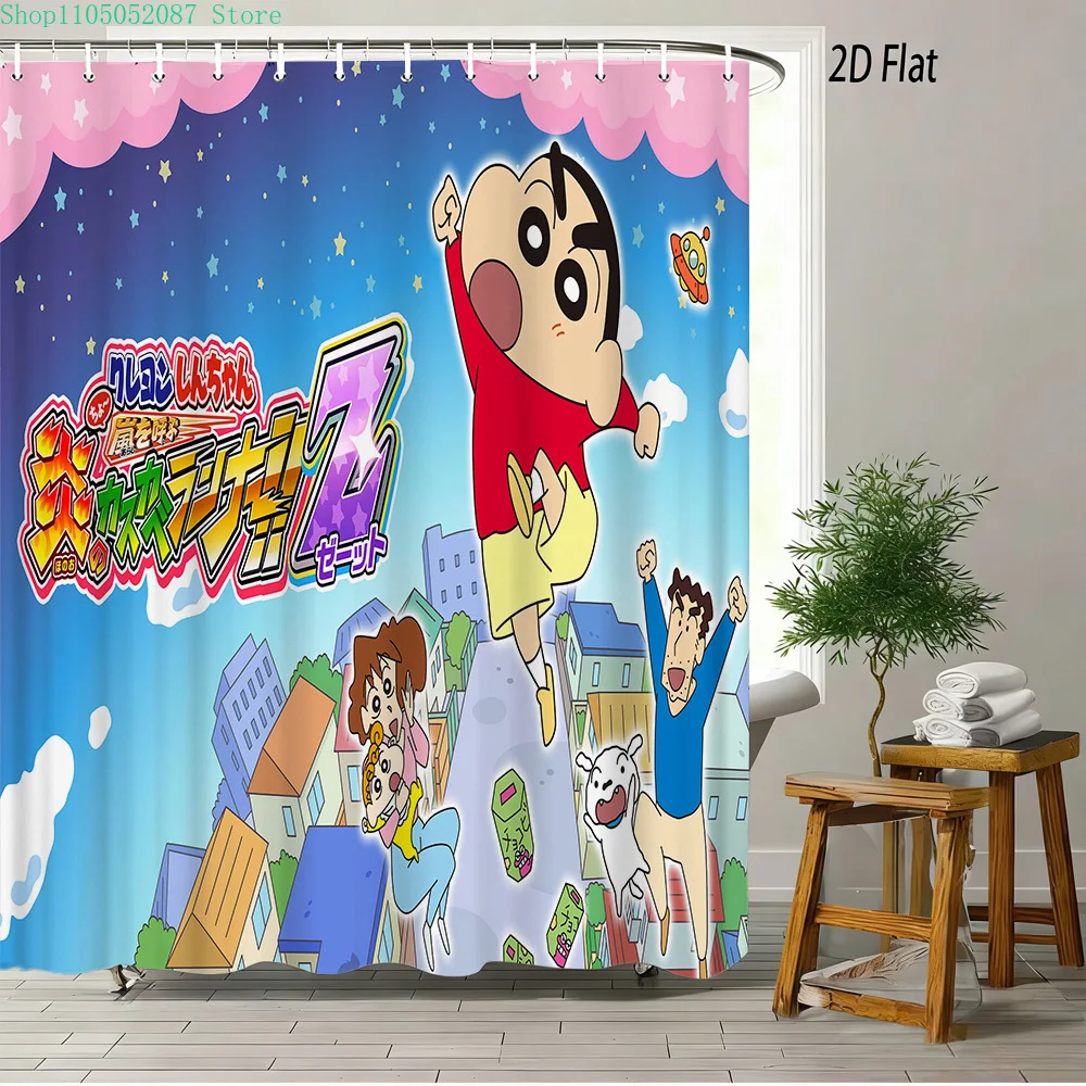 Водонепроницаемая занавеска для душа с 2D-принтом в стиле Crayon Shin-chan Flame Ninja Z, с изображением летающего Шин-чана с семьей и Широ, красочный городской пейзаж
Водонепроницаемая занавеска для душа с 2D-принтом в стиле Crayon Shin-chan Flame Ninja Z, с изображением летающего Шин-чана с семьей и Широ, красочный городской пейзаж