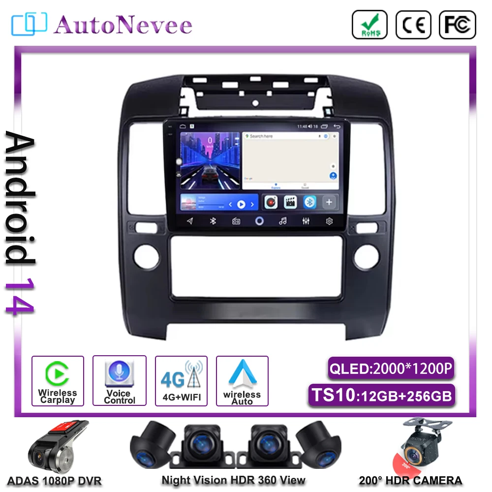 Android 14 DVD NO 2DIN Carplay For Nissan Navara 3 D40 2004-2010 Car Auto Radio Stereo Multimedia Player GPS Navigation Screen
Android 14 DVD NO 2DIN Carplay For Nissan Navara 3 D40 2004-2010 Car Auto Radio Stereo Multimedia Player GPS Navigation Screen