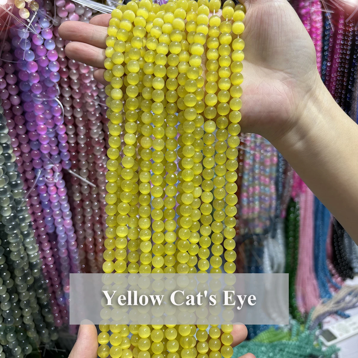 Yellow Cat‘s Eye Stone Beads 6 8 10mm Natural Round Loose Gemstone Beads DIY Bracelet Necklace Craft Making Jewelry Accessories
Yellow Cat‘s Eye Stone Beads 6 8 10mm Natural Round Loose Gemstone Beads DIY Bracelet Necklace Craft Making Jewelry Accessories