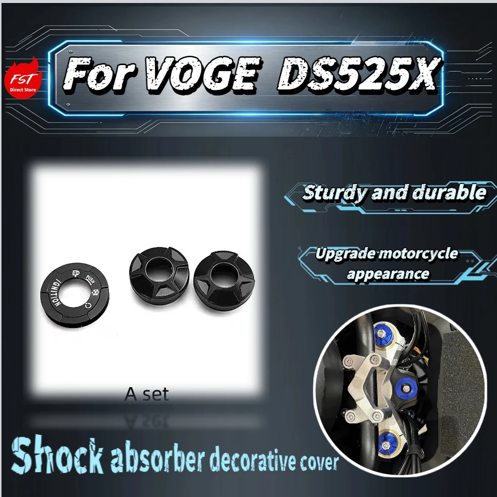 For VOGE DS525X Decorative Ignition Switch Cap & Triple Tree Fork Top Cover, Precise Fit No Cutting Anti-scratch Mod Accessories
For VOGE DS525X Decorative Ignition Switch Cap & Triple Tree Fork Top Cover, Precise Fit No Cutting Anti-scratch Mod Accessories